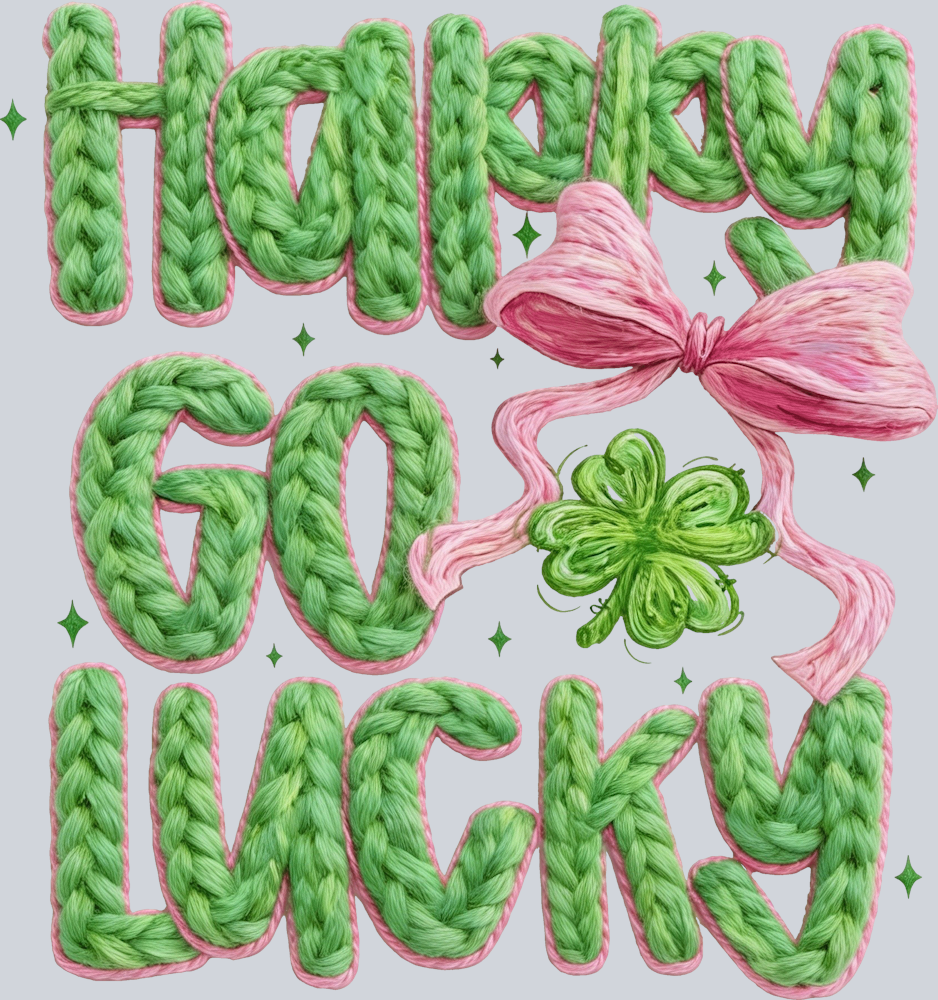 Happy Go Lucky Faux Yarn - STK07749 (DTF Transfers)