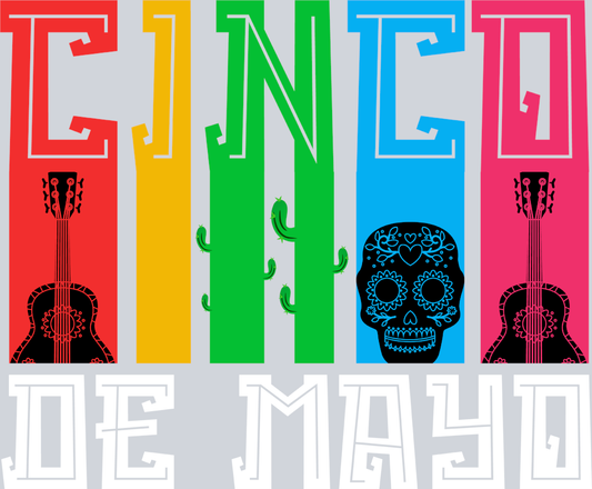 Cinco De Mayo Color Silhouette - STK01352 (DTF Transfers)