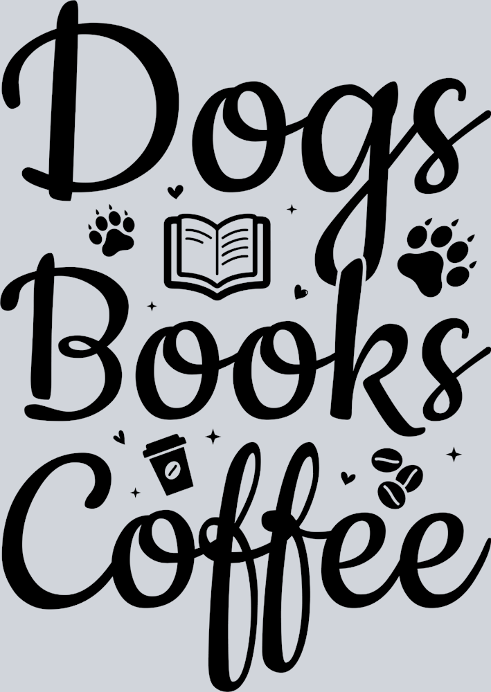 Pets Dogs Coffee Black - STK04851 (DTF Transfers)