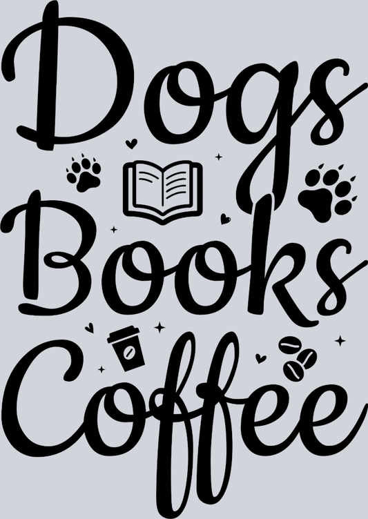 Pets Dogs Coffee Black - STK04851 (DTF Transfers)