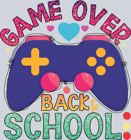 Gameover Back To School - STK02191 (DTF Transfers)