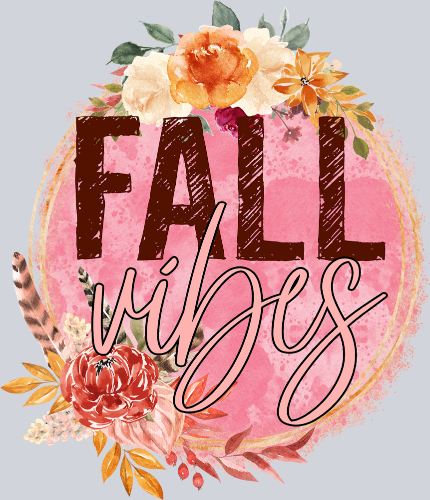 Fall Vibes Flowers - STK01929 (DTF Transfers)