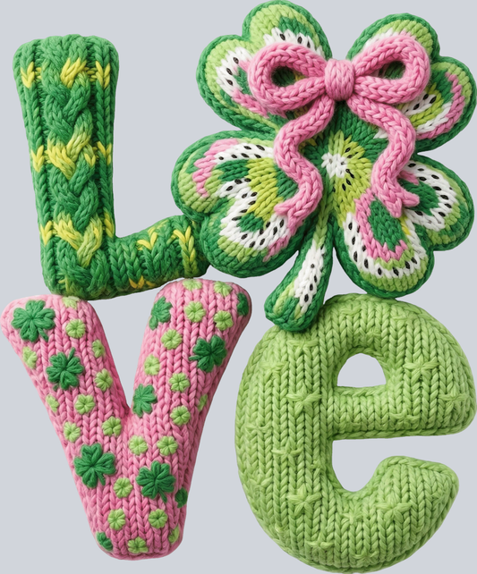 St. Patricks Love Faux Yarn - STK07764 (DTF Transfers)