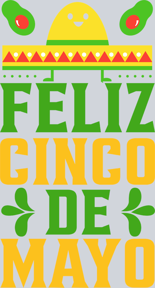 Feliz Cinco De Mayo Sombrero - STK01967 (DTF Transfers)