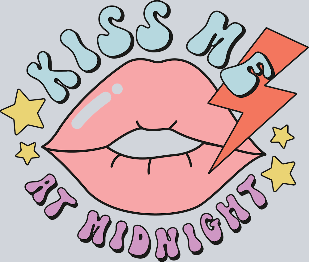 Kiss Me Midnight - STK03490 (DTF Transfers)