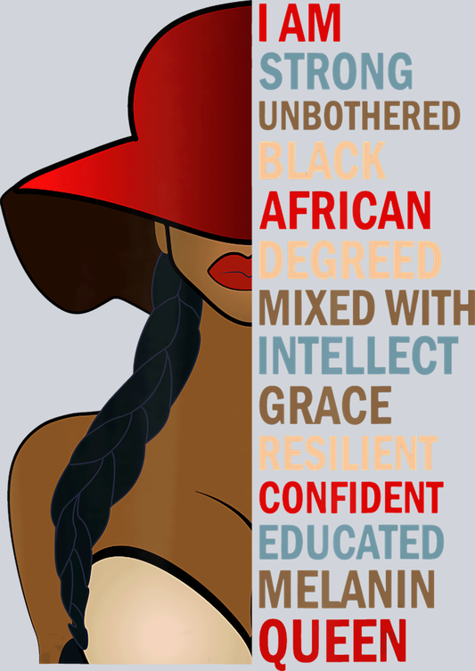 I Am African Confident Queen - STK02839 (DTF Transfers)