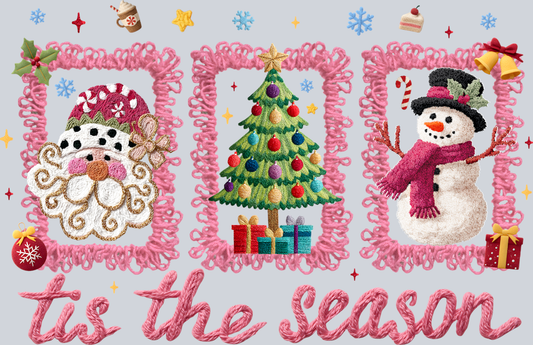 Faux Yarn Tis the Season 2 - STK07514 (DTF Transfers)