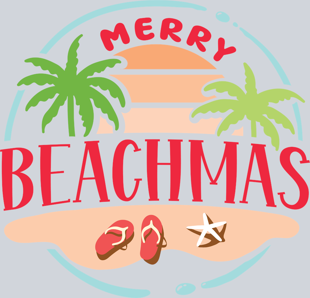 Merry Beachmas - STK04222 (DTF Transfers)
