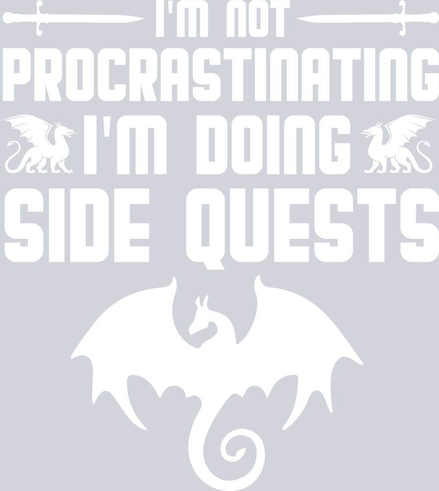 Side Quests White - STK05465 (DTF Transfers)