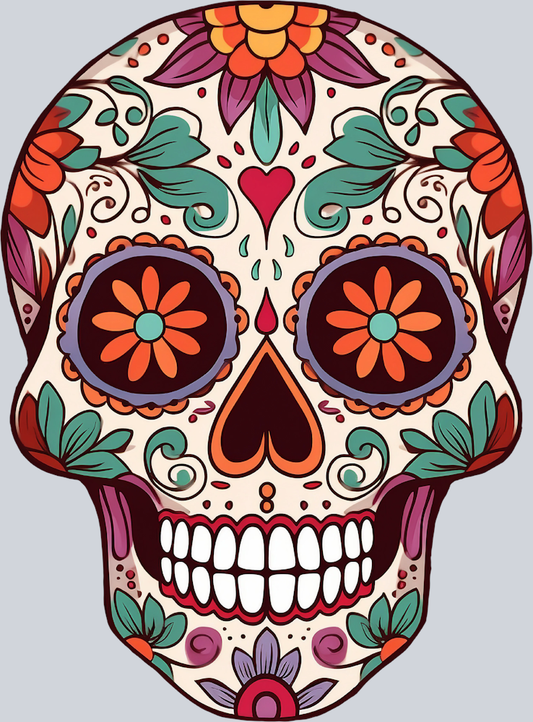 Skull Day Of The Dead Classic Candy - STK05531 (DTF Transfers)