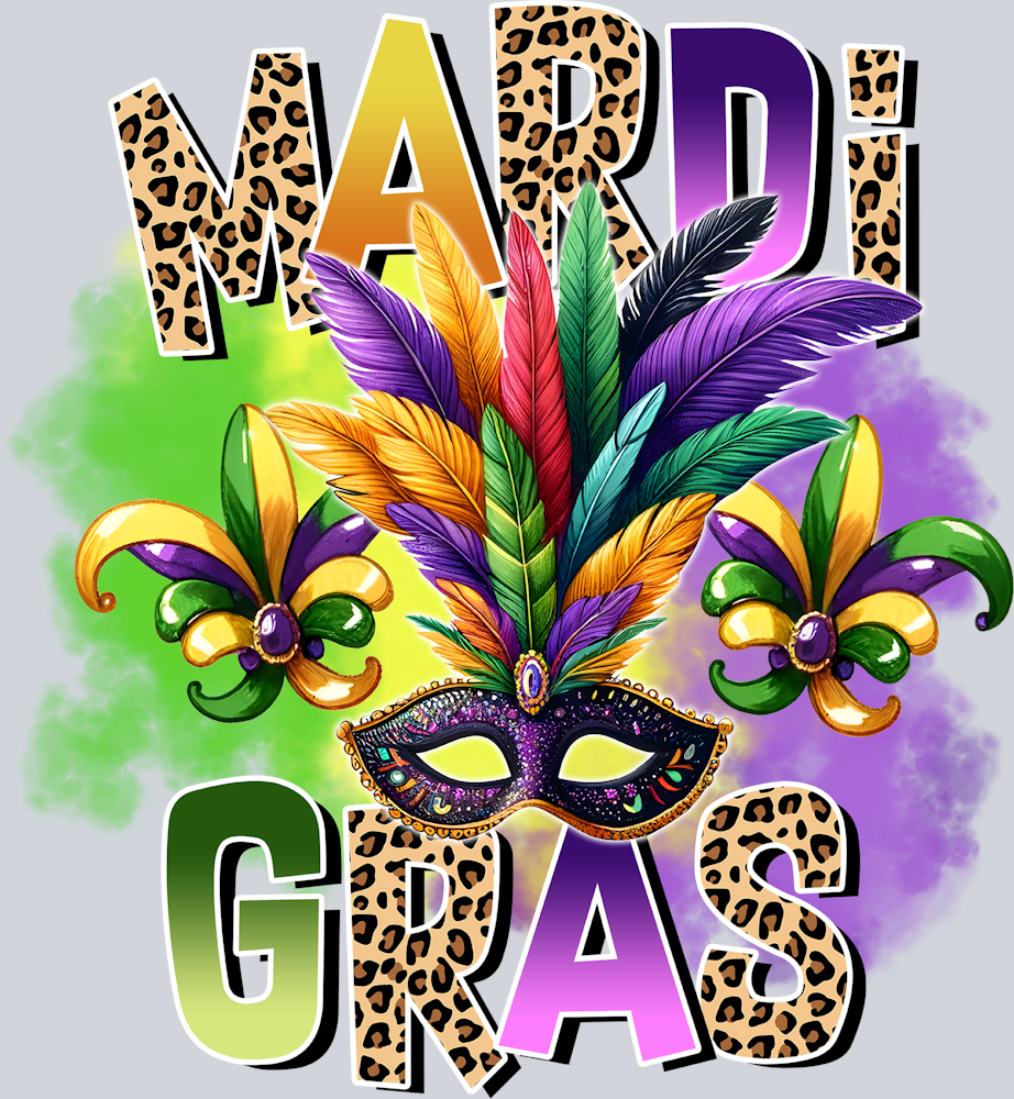 Mardi Gras Masquerade Masks 1 - STK04082 (DTF Transfers)