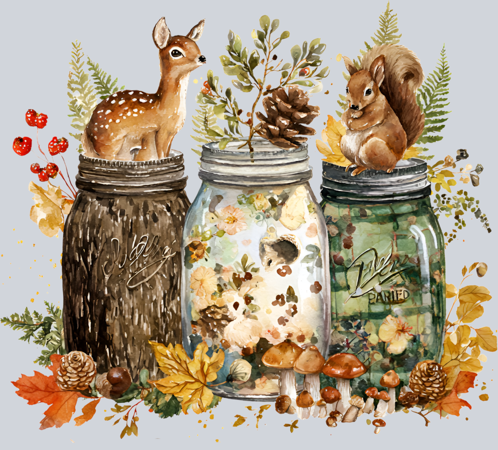 Fall Jars - STK07370 (DTF Transfers)