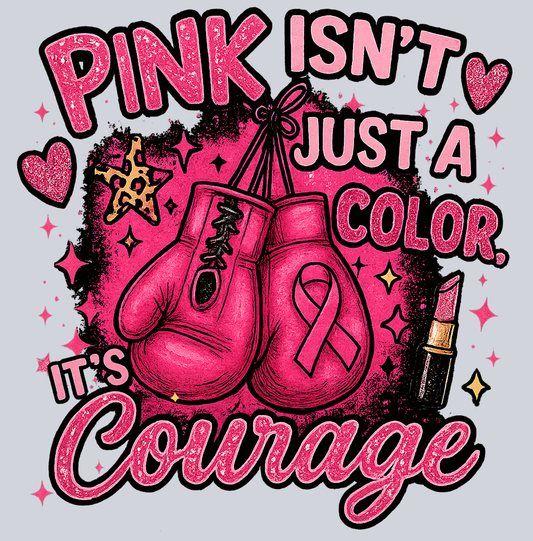Pink Isn't Just A Color It's Courage 2 (Uniqueperiod.com) - STK07466 (DTF Transfers)