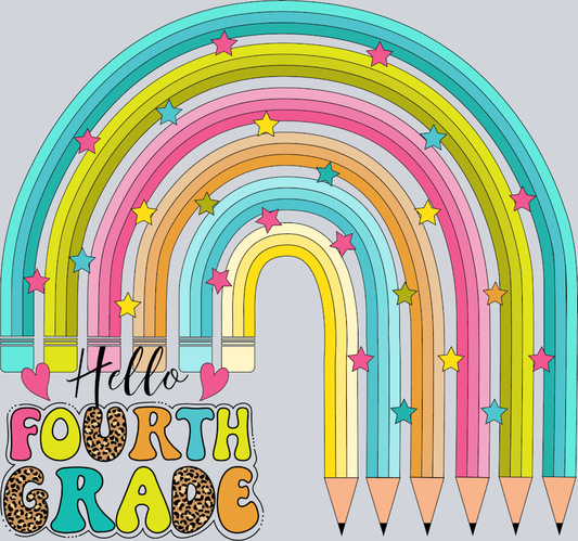 Hello Fourth Grade - STK02699 (DTF Transfers)