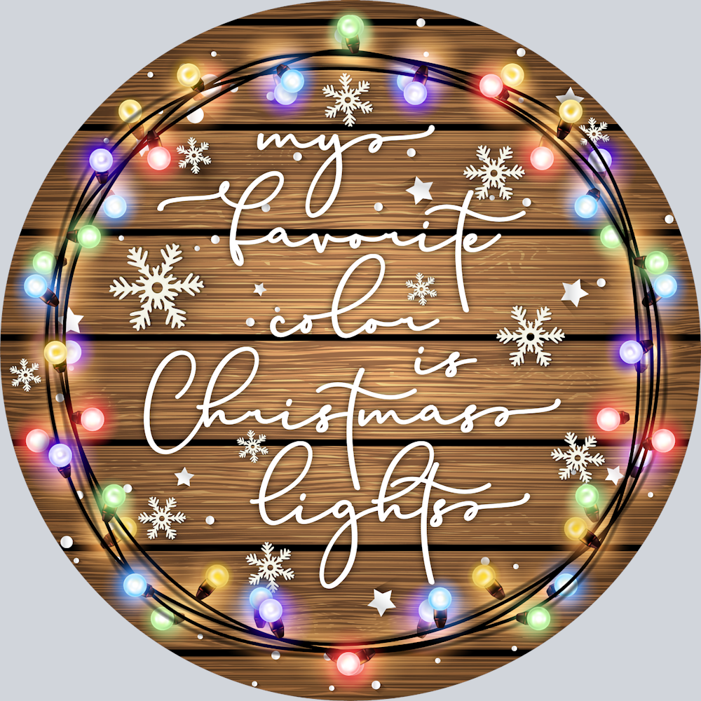 Favorite Color Christmas Lights - STK01953 (DTF Transfers)