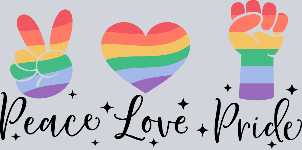 Peace Love Pride - STK04775 (DTF Transfers)