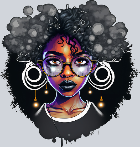 Black Woman Just Stay Calm - STK00980 (DTF Transfers)