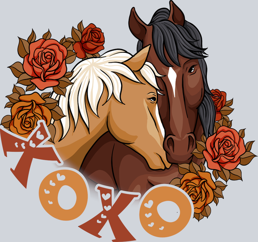 Xoxo Horses - STK06545 (DTF Transfers)