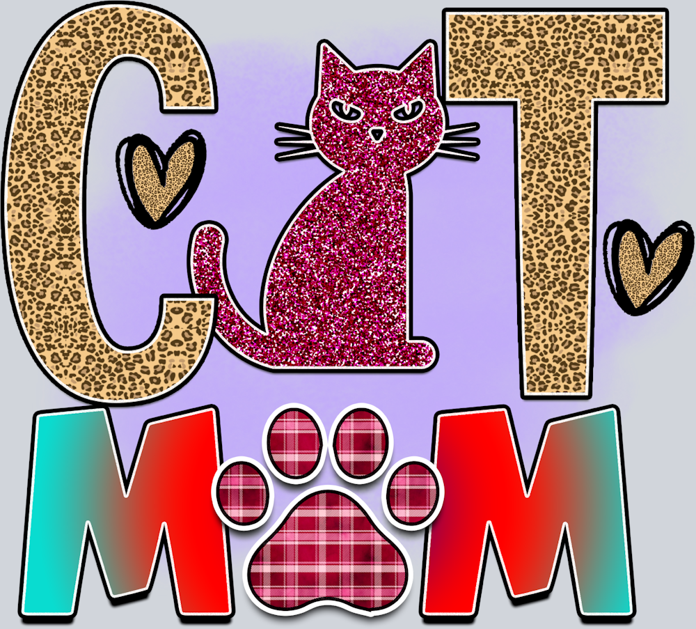 Pets Cat Mom - STK04824 (DTF Transfers)