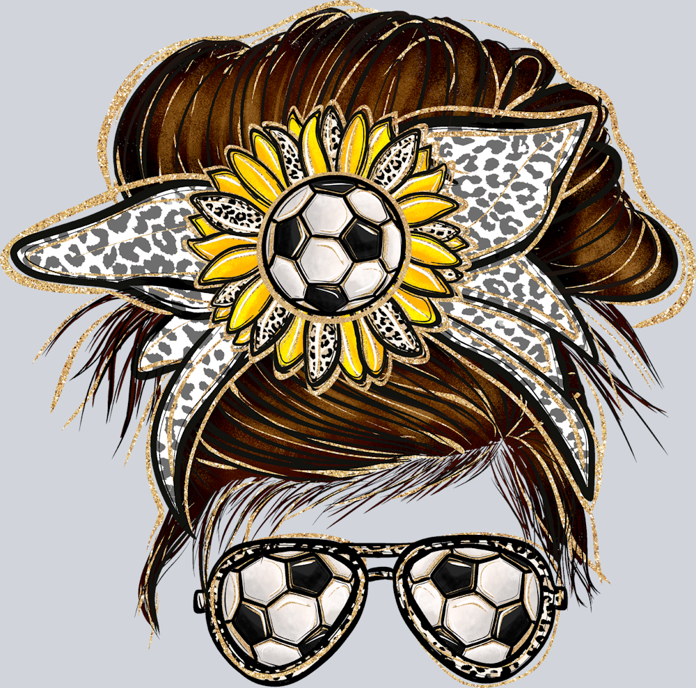 Soccer Mom Messy Bun - STK05586 (DTF Transfers)