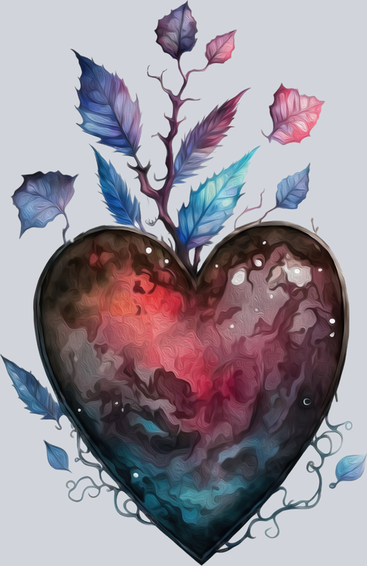 Goth Heart 9 - STK02404 (DTF Transfers)