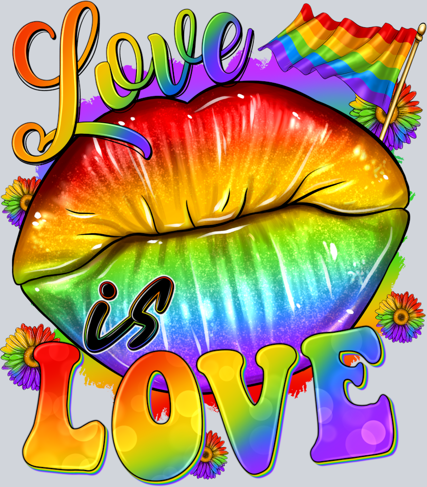 Love Is Love Lips - STK03752 (DTF Transfers)