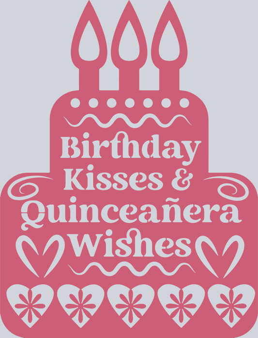 Papel Picado Birthday Kisses 4 - STK06914 (DTF Transfers)