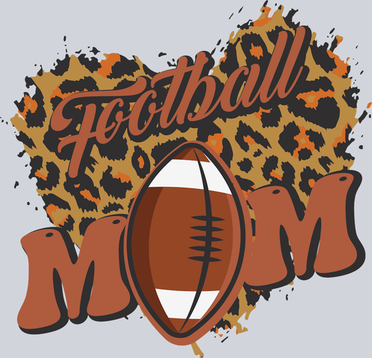 Leopard Football Mom Mothers Day - STK03553 (DTF Transfers)