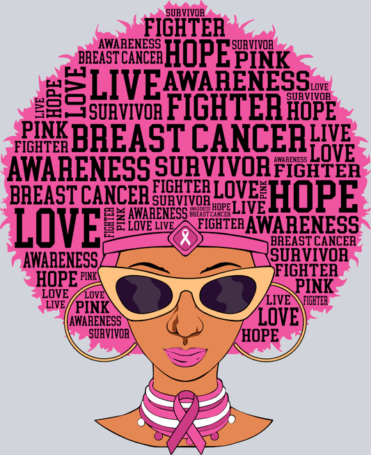 Pink Afro Woman BCA - STK06864 (DTF Transfers)