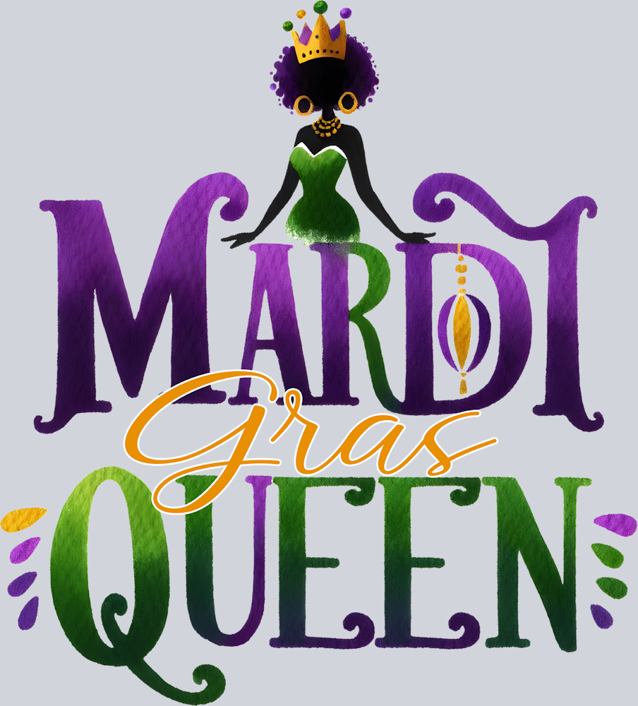 Mardi Gras Queen 1 - STK04095 (DTF Transfers)