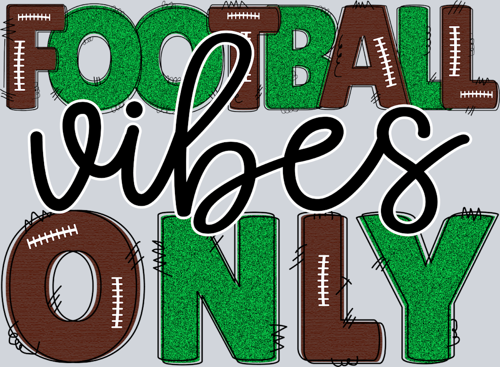 Football Vibes Only - STK02091 (DTF Transfers)
