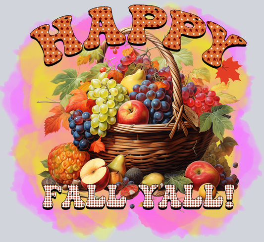 Happy Fall Yall - STK07176 (DTF Transfers)