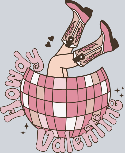 Howdy Valentine Disco - STK02823 (DTF Transfers)