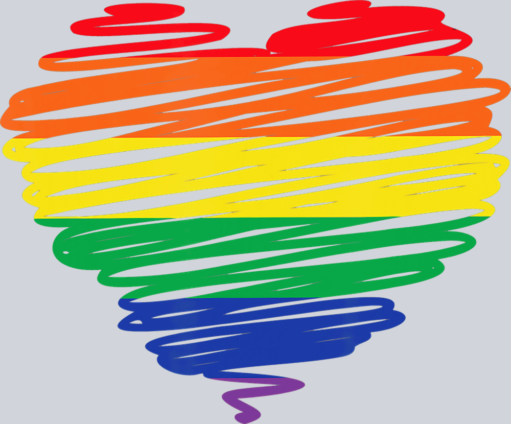 Pride Sketch Heart - STK05015 (DTF Transfers)