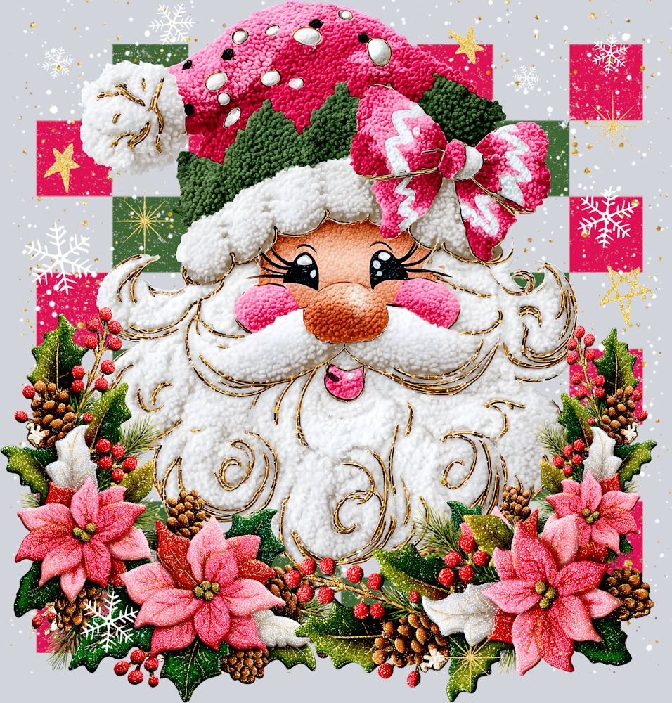 Faux Yarn Santa 4 - STK07512 (DTF Transfers)