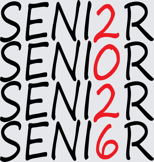 Senior 2026 Stacked 2 - STK07736 (DTF Transfers)