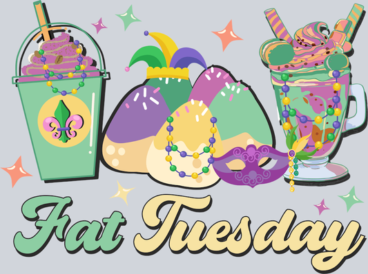 Mardi Gras Fat Tuesday 2 - STK04041 (DTF Transfers)