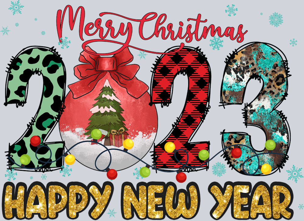 Merry Christmas New Year Christmas Ball - STK04243 (DTF Transfers)