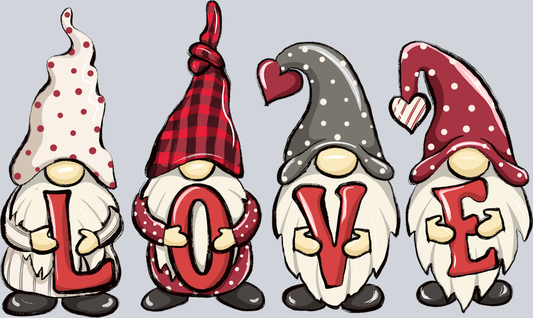 Gnome Love Letters - STK02304 (DTF Transfers)