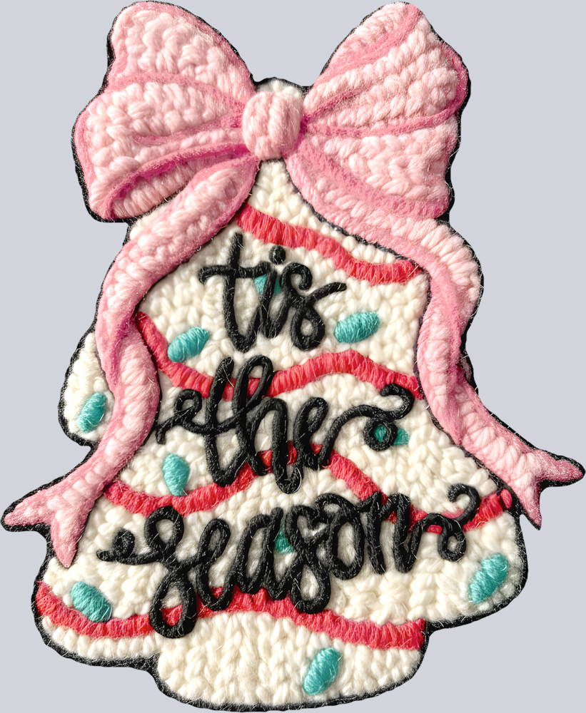 Faux Yarn Tis The Season 8 - STK07518 (DTF Transfers)