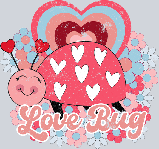 Love Bug Heart - STK03709 (DTF Transfers)