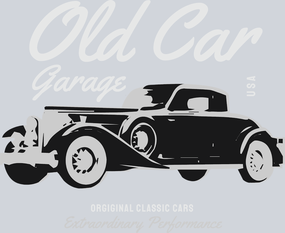 Old Car Garage - STK04585 (DTF Transfers)