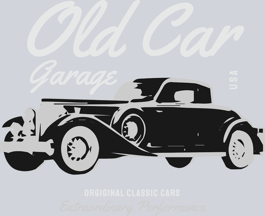 Old Car Garage - STK04585 (DTF Transfers)
