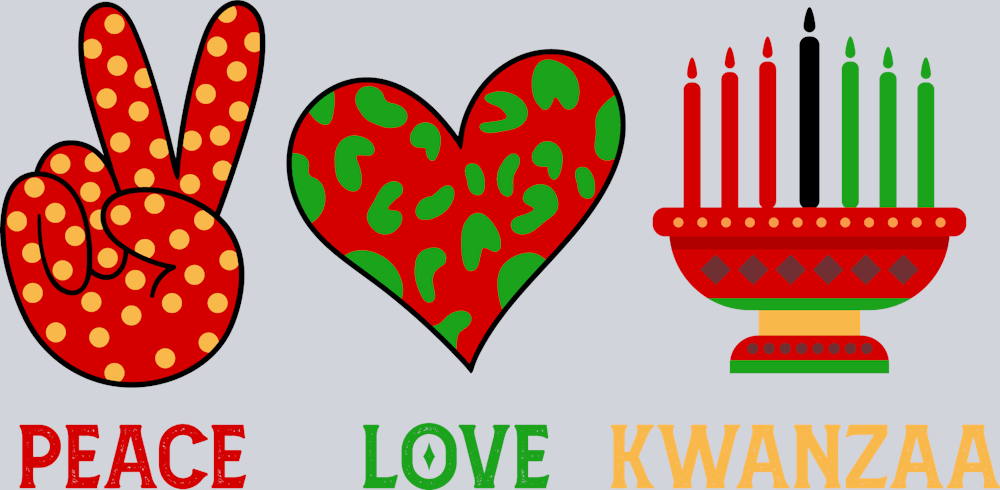 Peace Love Kwanzaa - STK04755 (DTF Transfers)