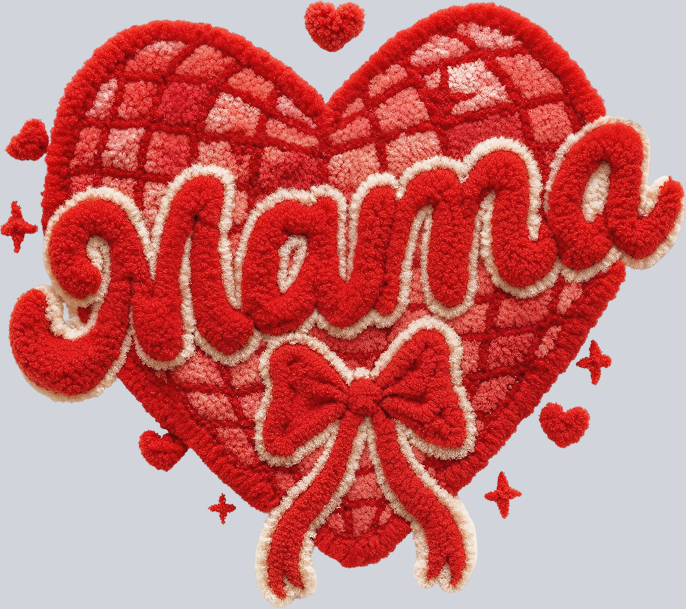 Fluffy Mama Valentine - STK07621 (DTF Transfers)