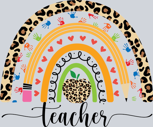 Teacher Rainbow Back To School - STK05960 (DTF Transfers)