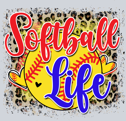 Softball Life - STK07353 (DTF Transfers)