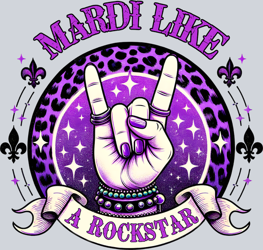 Mardi Like A Rockstar - STK04114 (DTF Transfers)