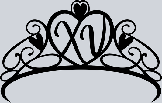 Quinceanera XV Tiara - STK06925 (DTF Transfers)