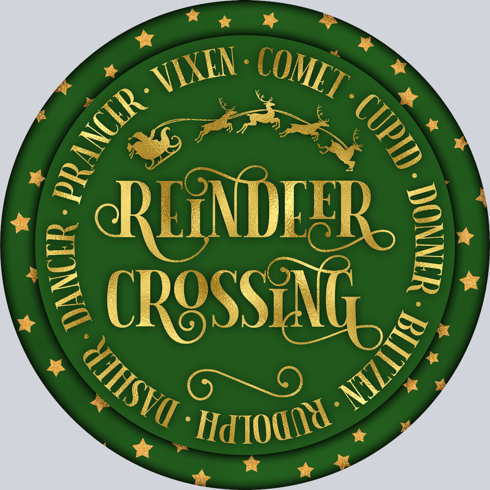 Reindeer Crossing - STK05172 (DTF Transfers)